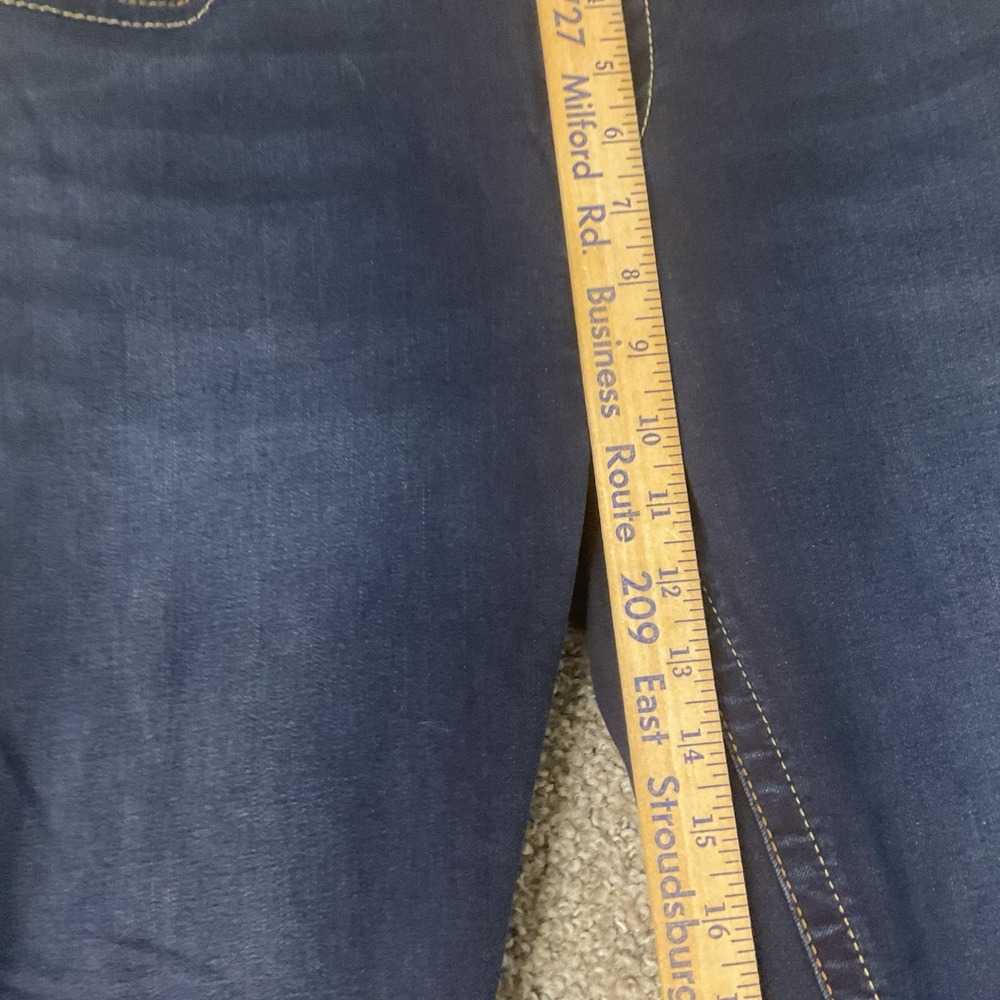 True Religion Jeans Women's Size 35 Jennie Curvy Mid Rise Skinny Fit Dark Denim - Picture 13 of 14